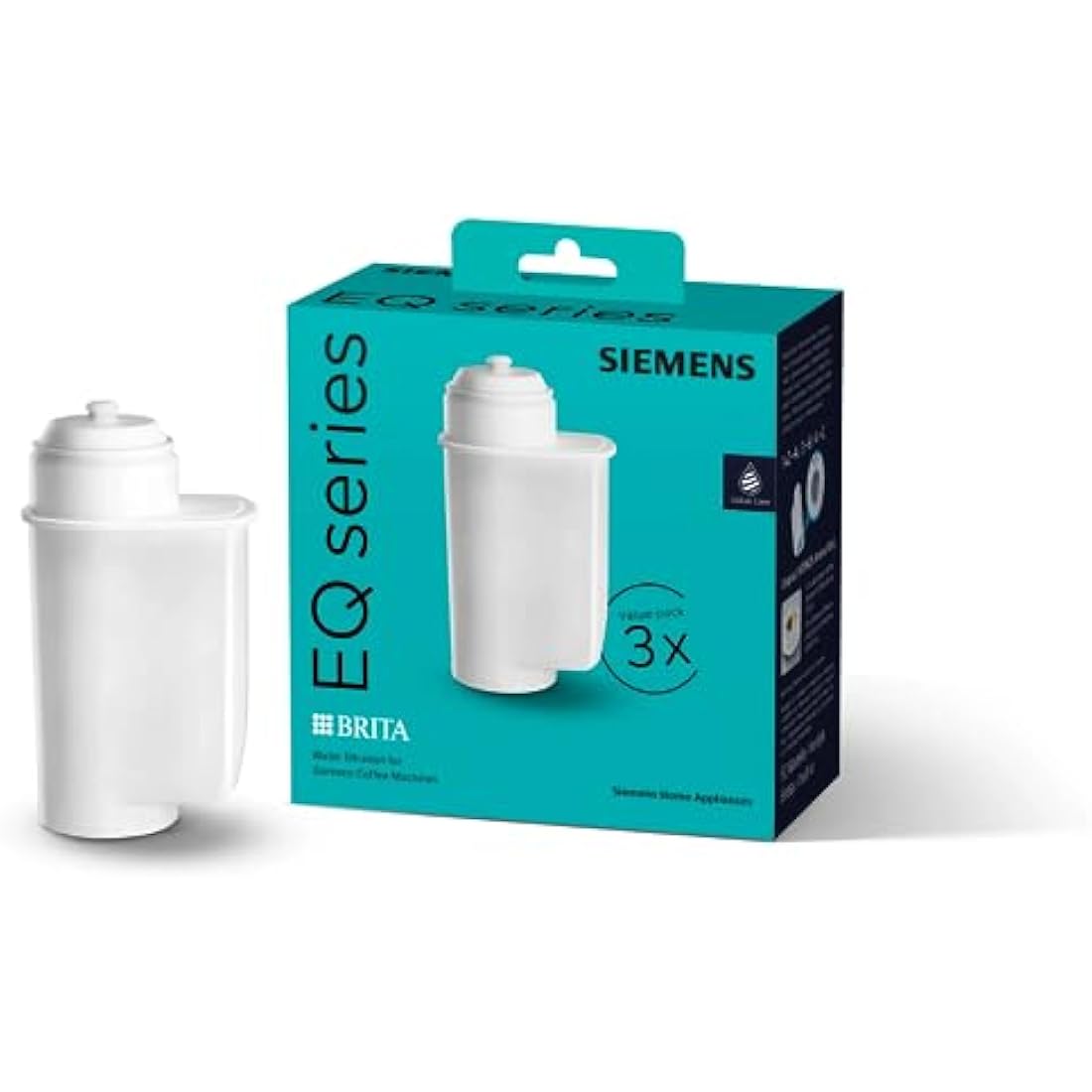 Siemens TZ70033 Water Filter for TK7 Espresso Machines – 3 Pack