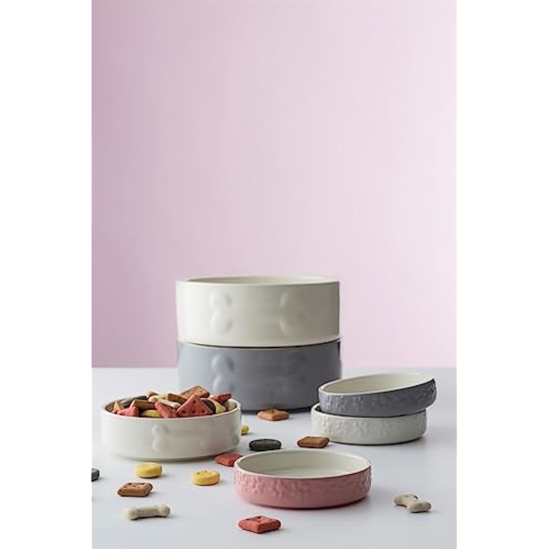 Mason Cash Pink Cat Saucer – 13cm Durable Stoneware Pet Food Bowl