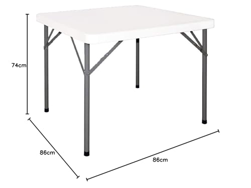 Bolero Square Foldaway Table – Weatherproof 3ft Commercial Steel Frame