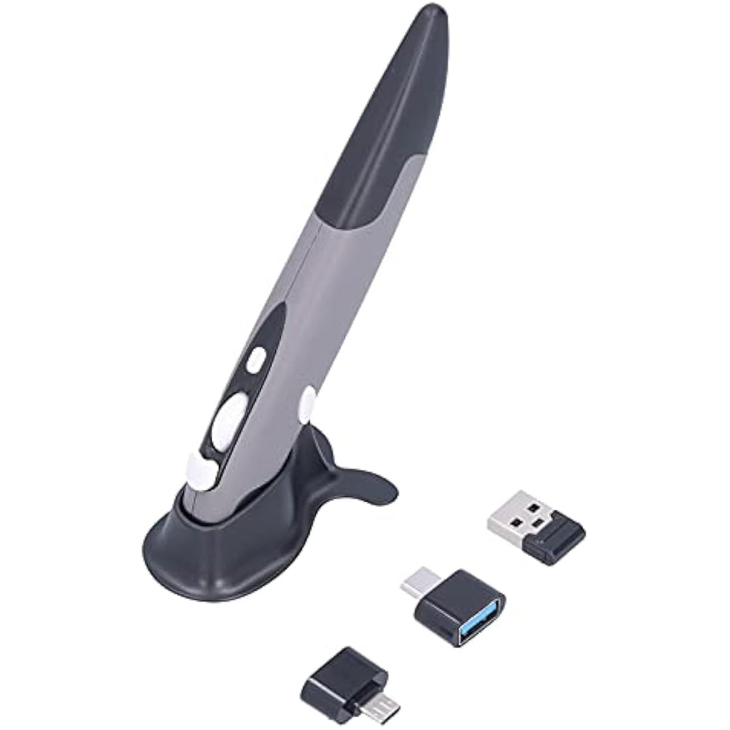 ASHATA Wireless Optical Pen Mouse – 1600 DPI Ergonomic Stylus for PC