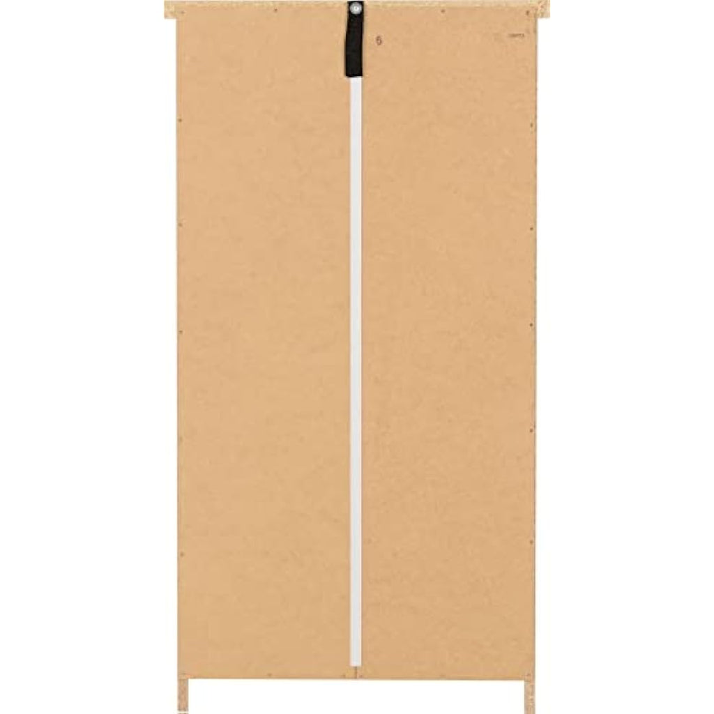 Seconique Nevada 5 Drawer Narrow Chest – White High Gloss Dresser