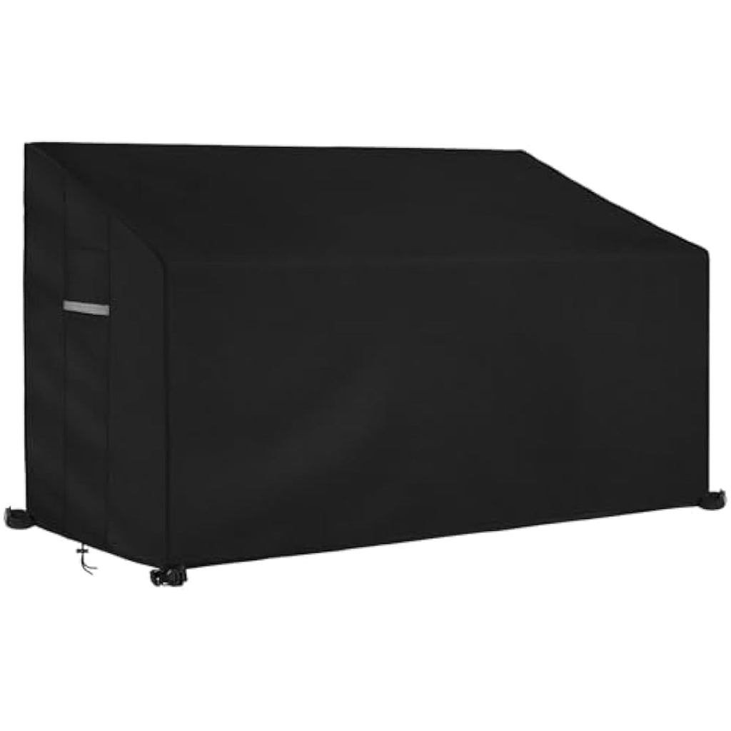 Dokon 3-Seater Garden Bench Cover | Waterproof Heavy Duty Oxford - Black