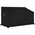 Dokon 3-Seater Garden Bench Cover | Waterproof Heavy Duty Oxford - Black