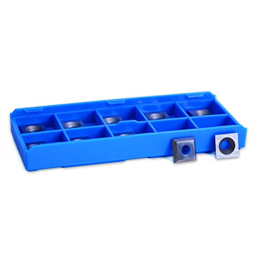 SpeTool 12mm Square Carbide Inserts for Router Bits - 10 Pack