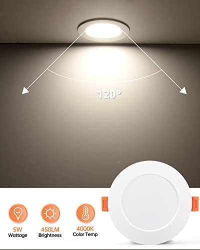 Tomosu Ultra Slim LED Downlights | 4000K IP44 Bathroom Spotlights | 20 Pack