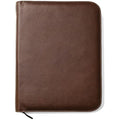 Maruse Italian Leather Portfolio – Zip-Around Laptop & iPad Folio, Brown