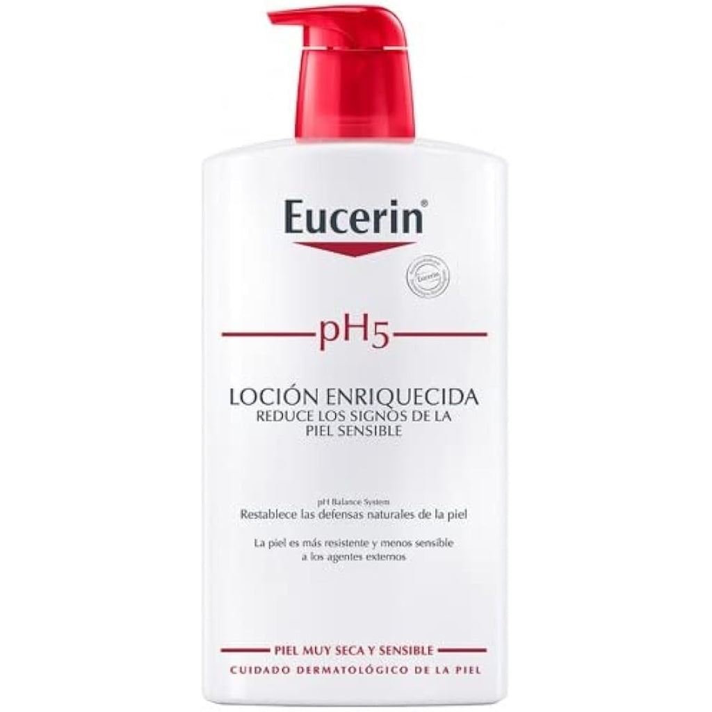 Eucerin pH5 Enriched Body Lotion for Dry Skin – Unisex Moisturizer 1000ml