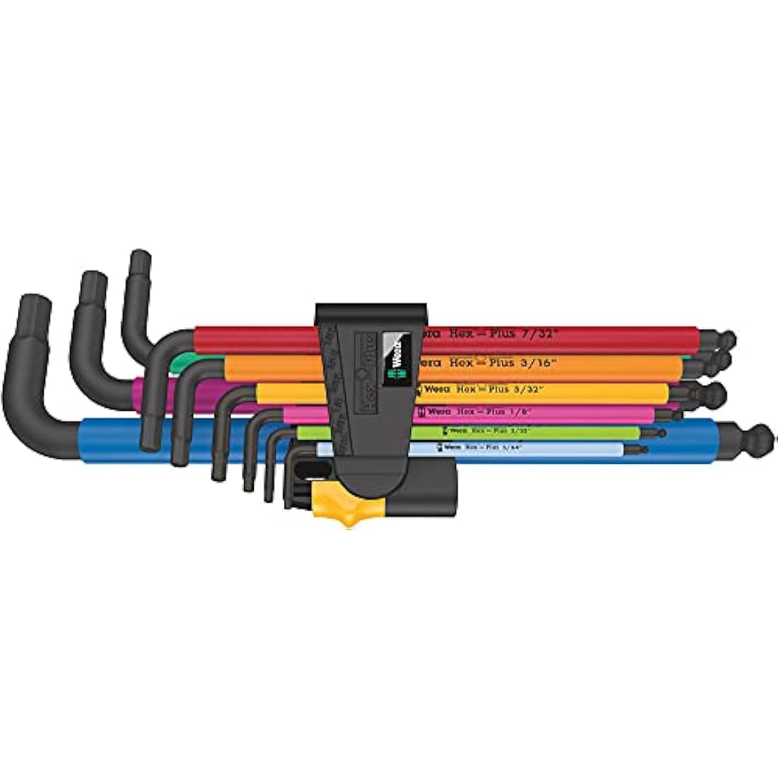 Wera 950/9 Hex-Plus Multicolour Imperial L-Key Set, 9-Piece Tool Kit