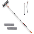 Baban 2-in-1 Window Squeegee Cleaner with 61'' Telescopic Extension Pole