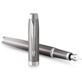 Parker IM Fountain Pen – Grey Gradient with Chrome Trims, Medium Nib