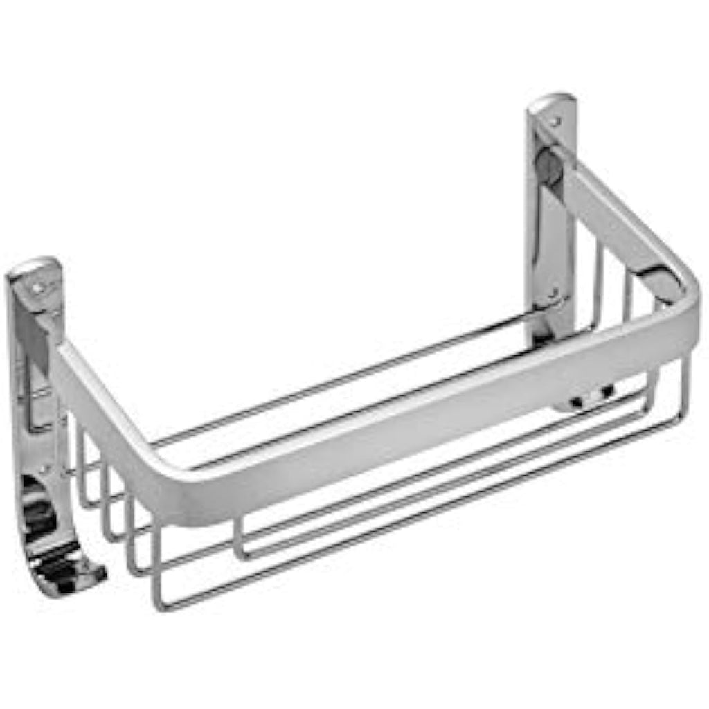 Croydex Large Chrome Aluminium Shower Caddy – Rust-Free Wall Basket