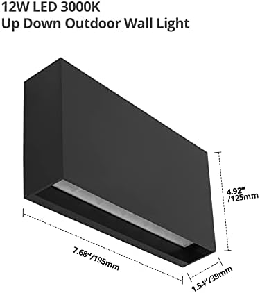 DAWALIGHT Modern Outdoor Wall Lights – IP65 Waterproof LED Garden Lamp