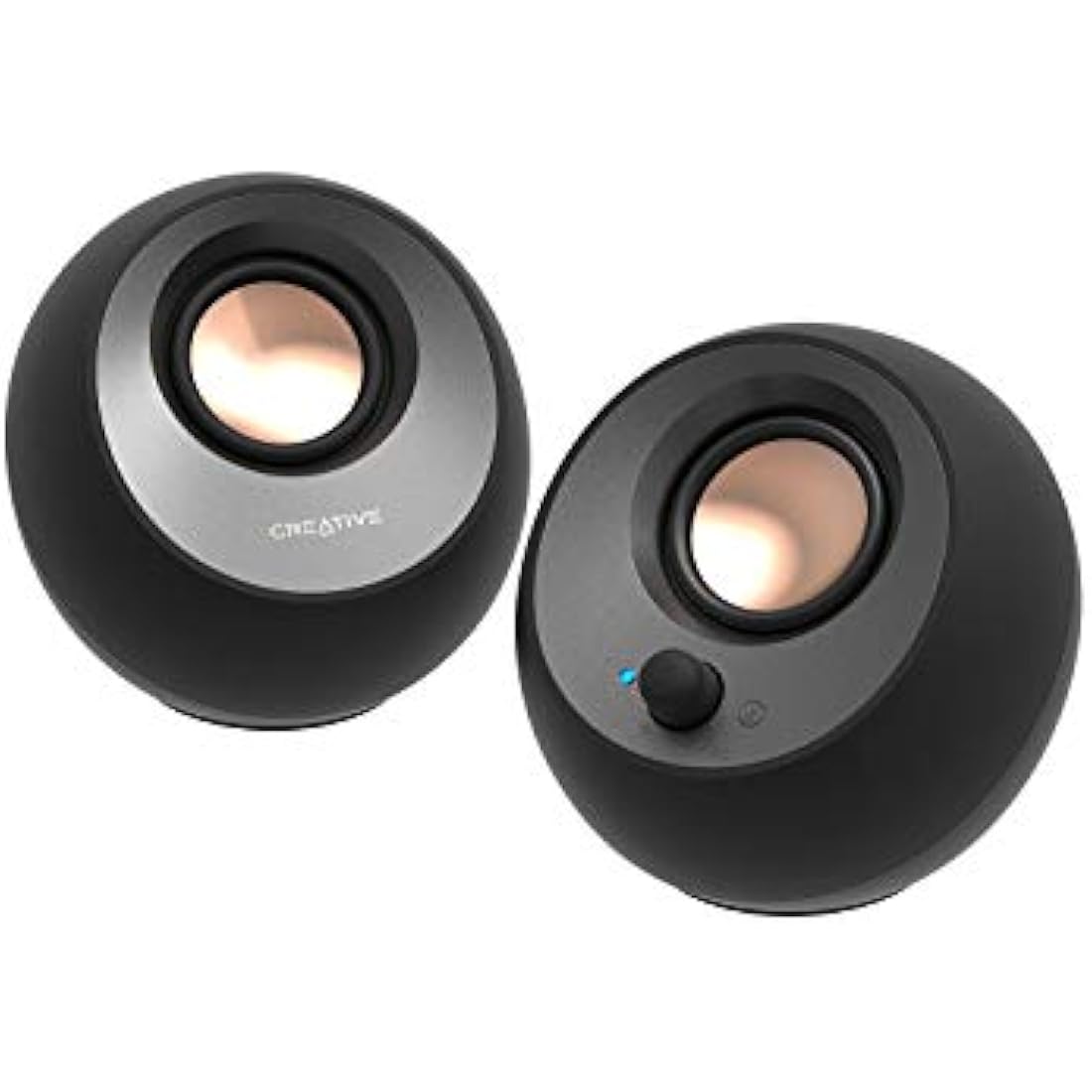 Creative Pebble V3 Desktop Speakers - Bluetooth 5.0 & USB-C Audio - Black