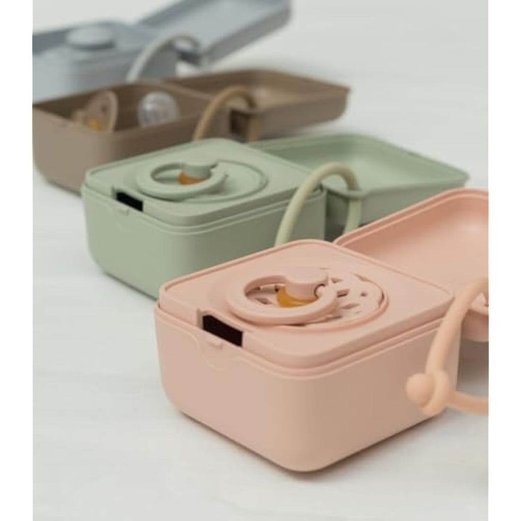 BIBS Pacifier Box – Microwave Steriliser & Storage Case, Blossom