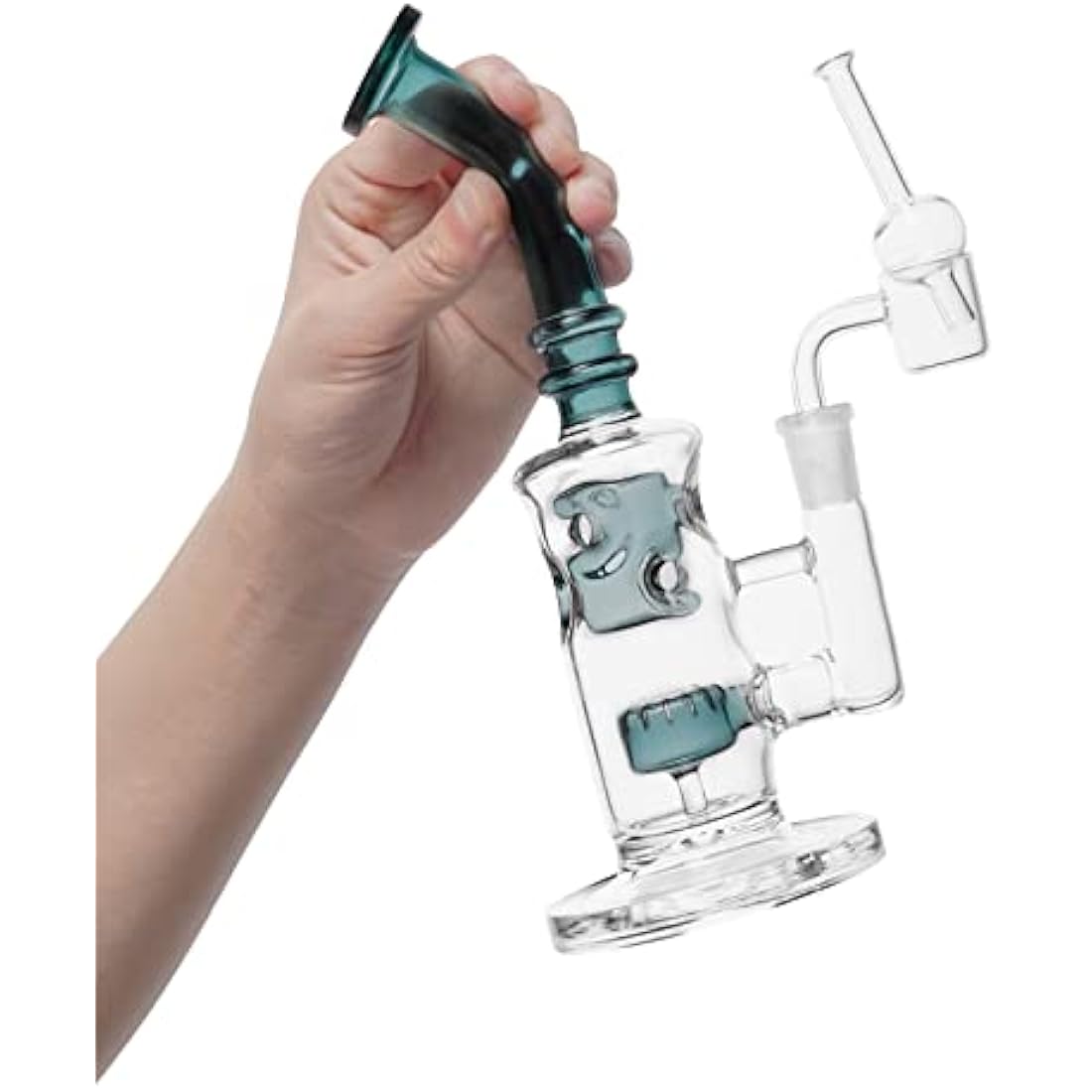 8" Honeycomb Perc Glass Bong | Borosilicate Water Pipe