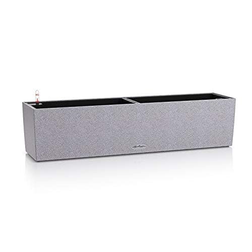 Lechuza BALCONERA Stone 80 Self-Watering Window Box Planter - Stone Gray