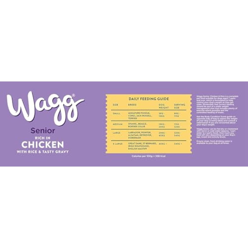 Wagg Senior Dry Dog Food – Chicken & Rice with Joint Support 15kg