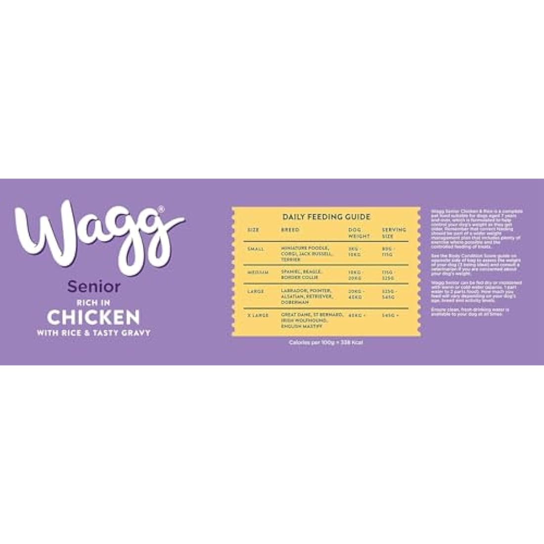 Wagg Senior Dry Dog Food – Chicken & Rice with Joint Support 15kg