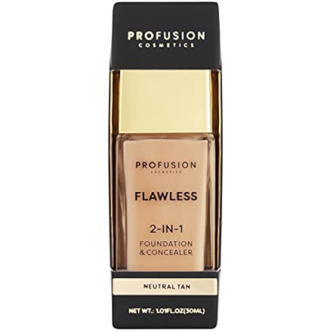 Profusion Cosmetics 2-In-1 Foundation & Concealer | Neutral Tan Matte