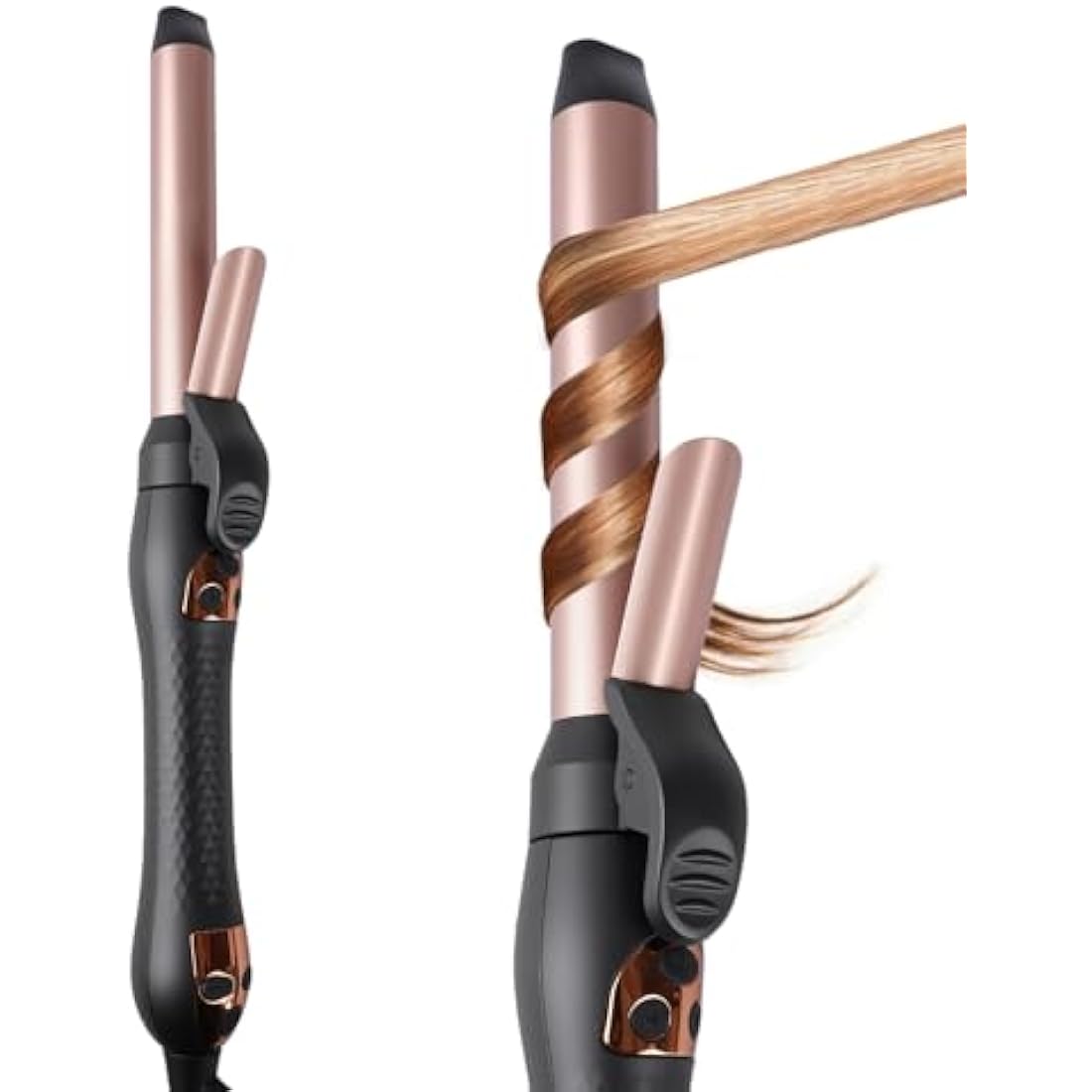 LANDOT Automatic Rotating Curling Iron | 25mm Ceramic Hair Wand
