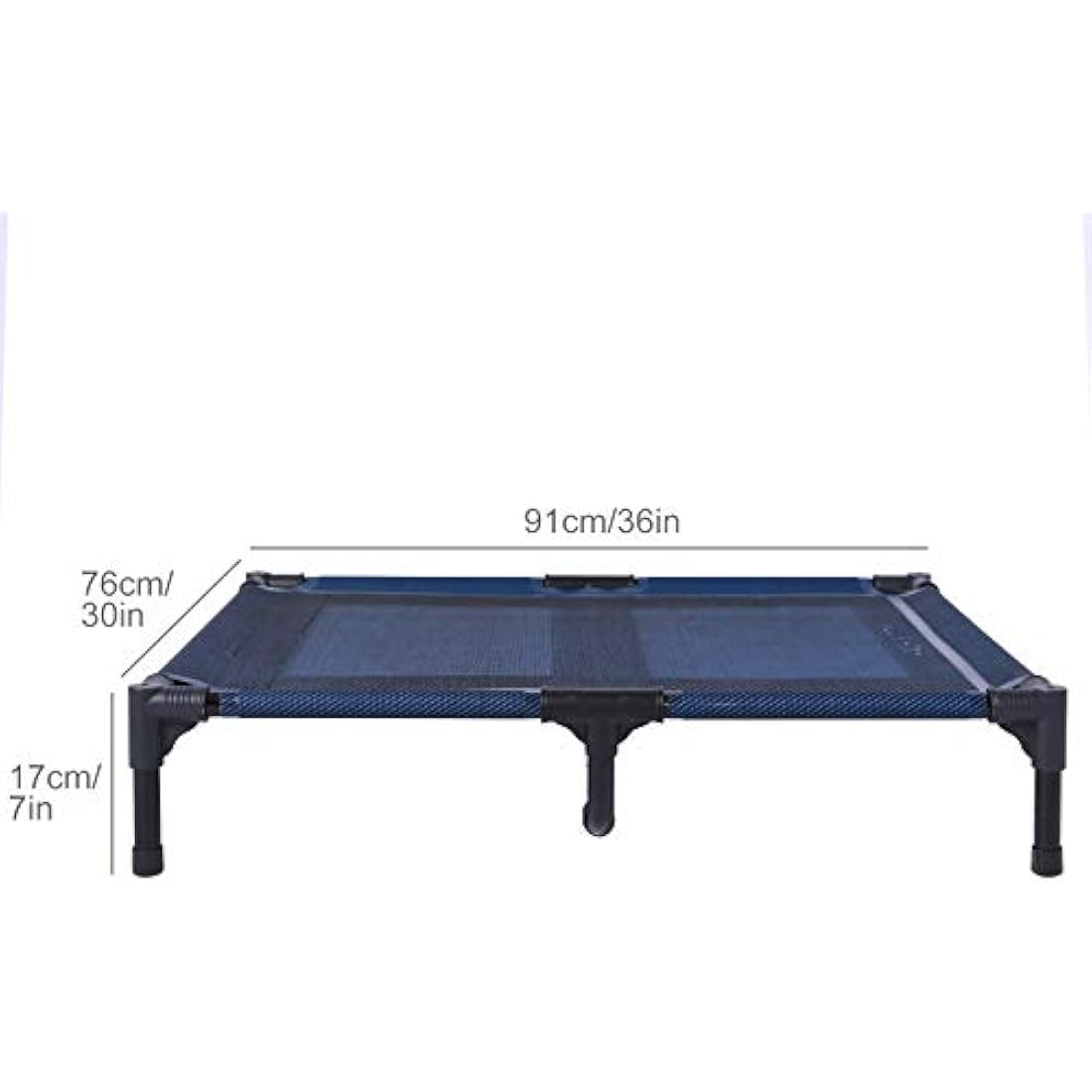 ANWA Elevated Dog Bed – Large Raised Outdoor Pet Cot with Teslin Mesh