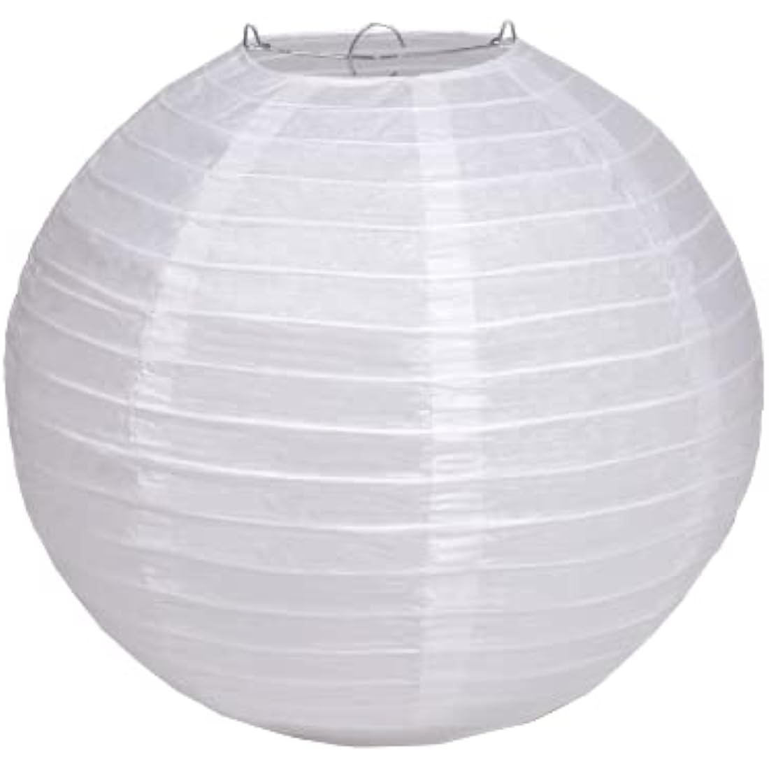 White Round Paper Lanterns – 12 Inch Hanging Lamps, 3 Pack