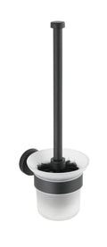 WENKO Bosio Toilet Brush Holder | Matte Stainless Steel Wall-Mounted