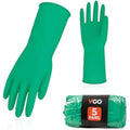 Vgo Reusable Dishwashing Gloves – Extra Thick Long Sleeve Rubber Gloves