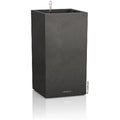 Lechuza CANTO Stone 40 High Self-Watering Planter | Graphite Black