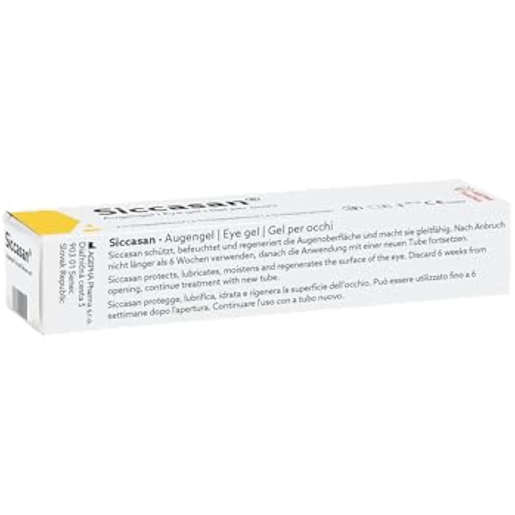 Siccasan Intensive Eye Gel – Dry Eye Relief with Dexpanthenol – 10g (3 Pack)