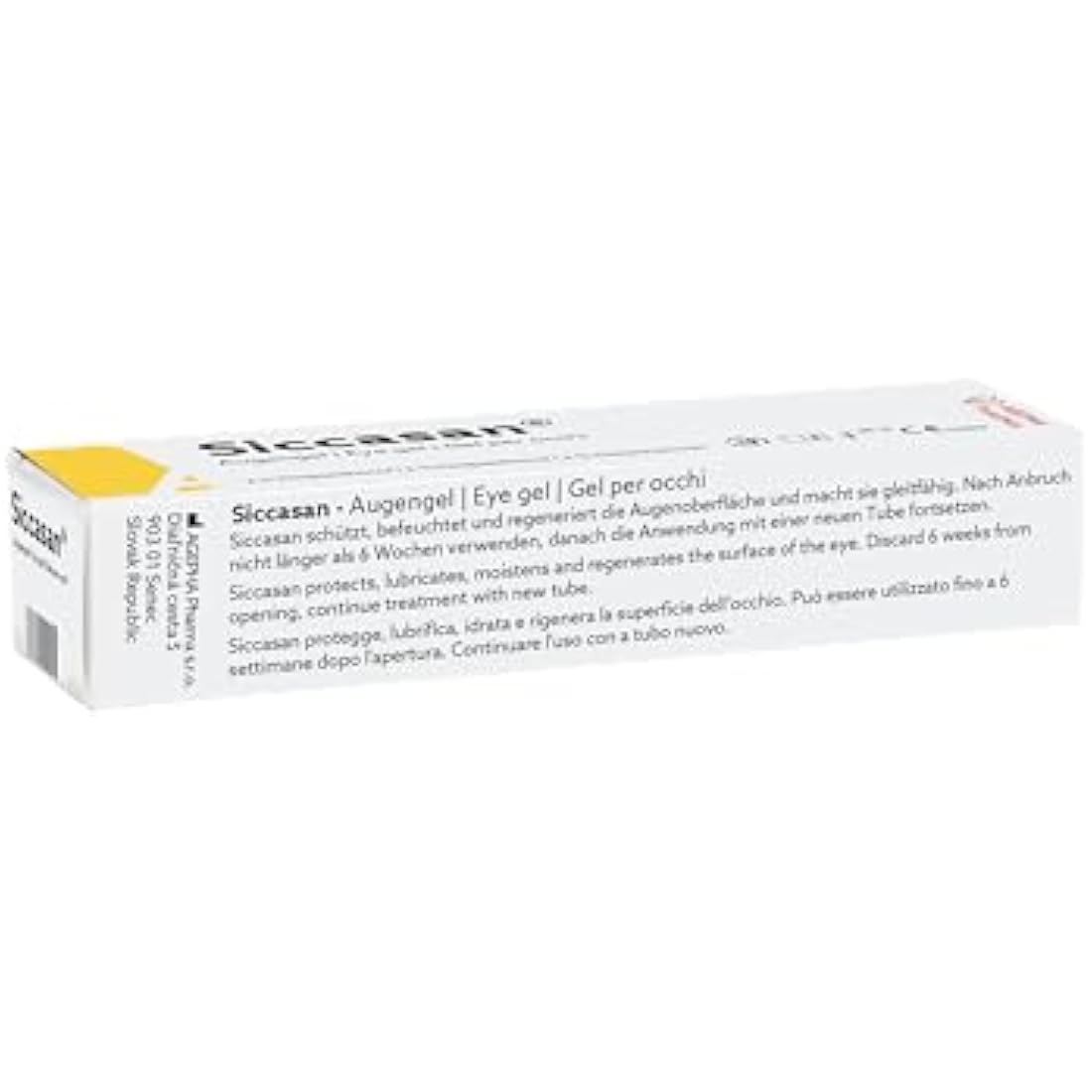 Siccasan Intensive Eye Gel – Dry Eye Relief with Dexpanthenol – 10g (3 Pack)