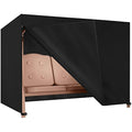Dokon 4 Seater Garden Swing Cover | Waterproof Heavy Duty Oxford – Black