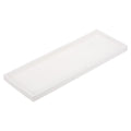 Silicone Bathroom Vanity Tray – 15.7" Kitchen Sink Organizer, White