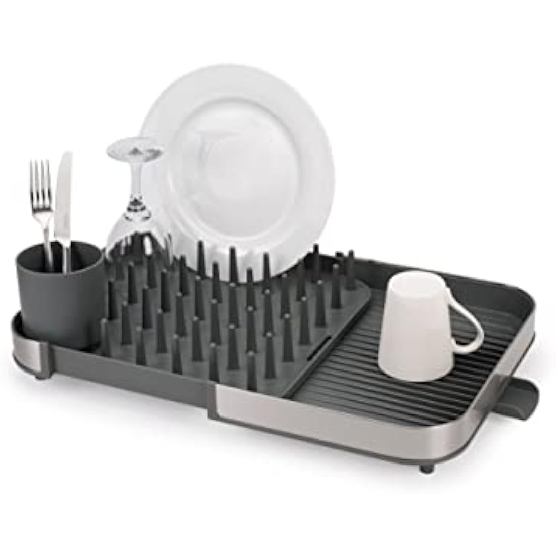 Joseph Joseph Duo Expanding Dish Drainer Rack – Stainless Steel