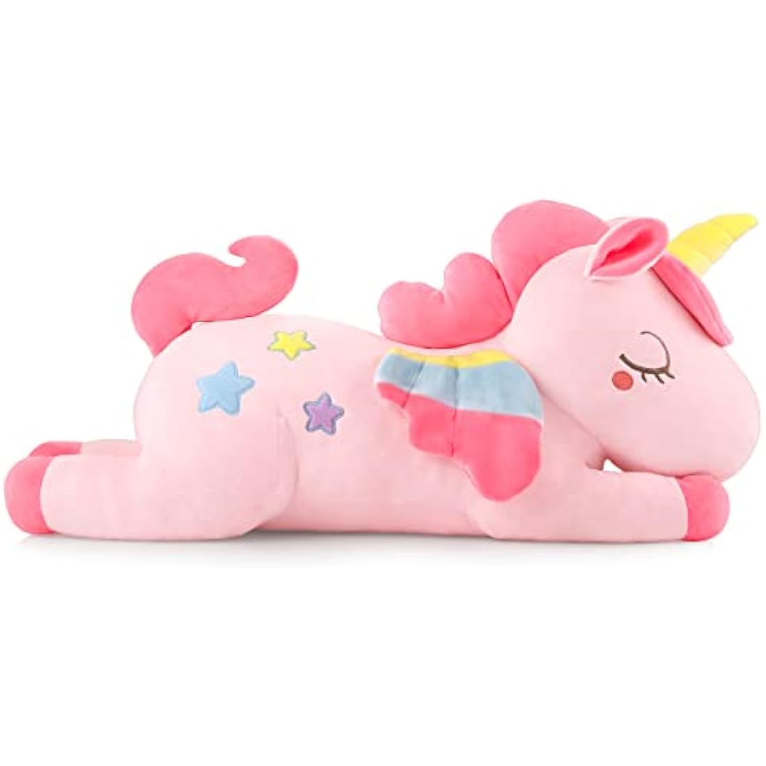 GAGAKU 26-inch Giant Unicorn Plush Pillow – Soft Stuffed Animal, Pink