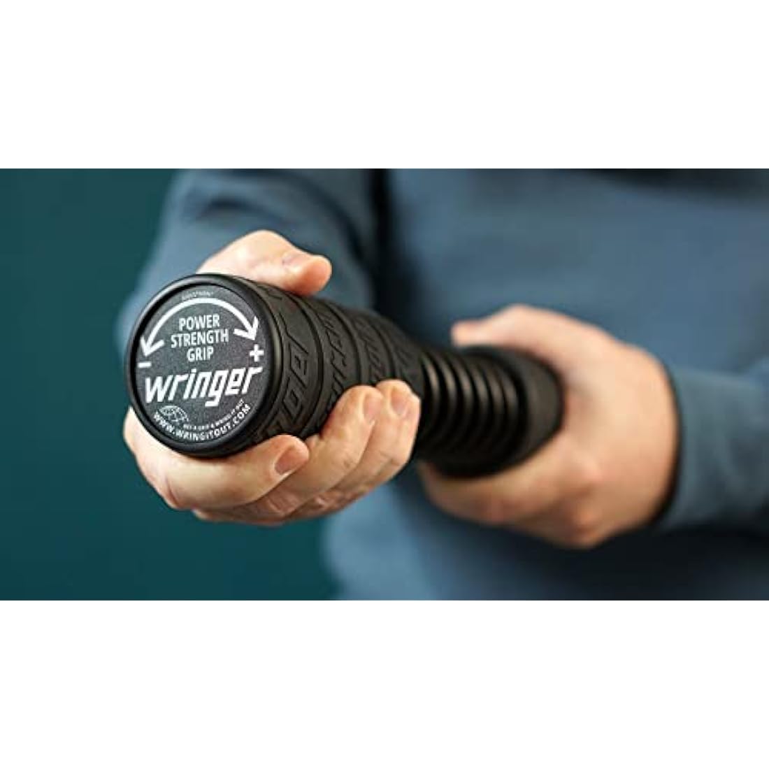 Wringer Forearm and Grip Strength Exerciser – Black Rubber