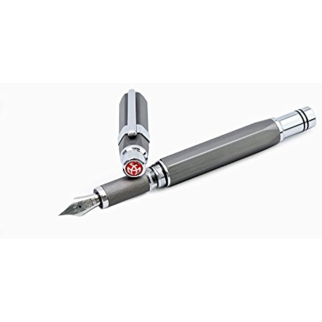 TWSBI Precision Fountain Pen – Gun Metal Brushed Aluminum, Broad