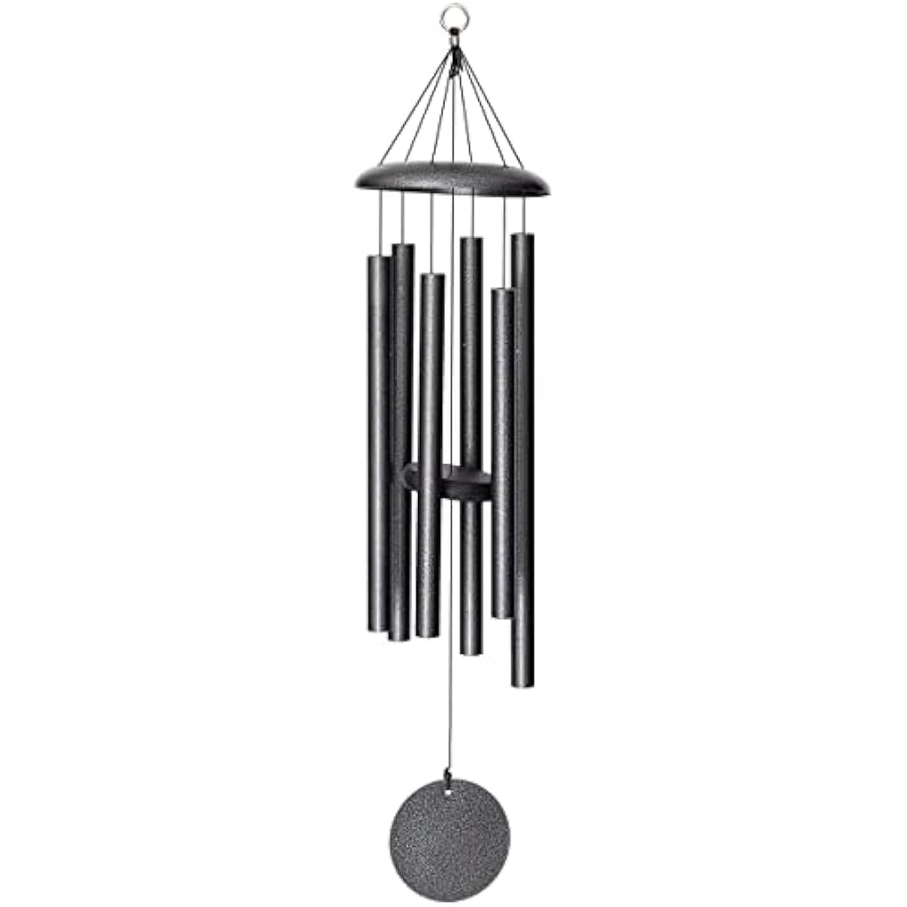 Corinthian Bells 36" Wind Chime | Silver Vein Aluminum Outdoor Decor