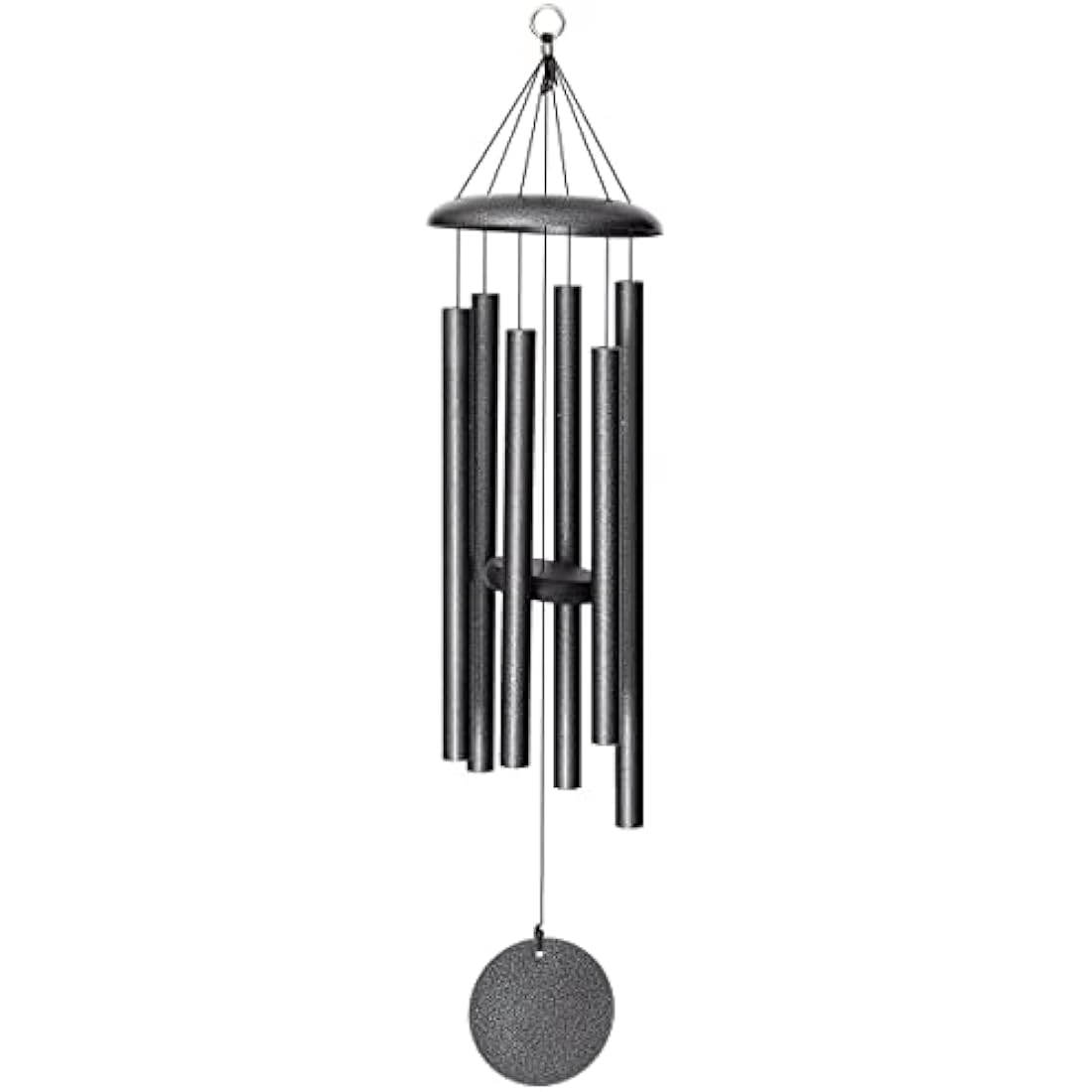 Corinthian Bells 36" Wind Chime | Silver Vein Aluminum Outdoor Decor