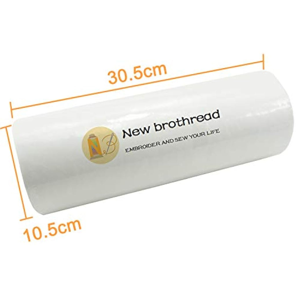 New brothread Fusible Iron on Cut Away Embroidery Stabilizer – 12" x 25 Yd