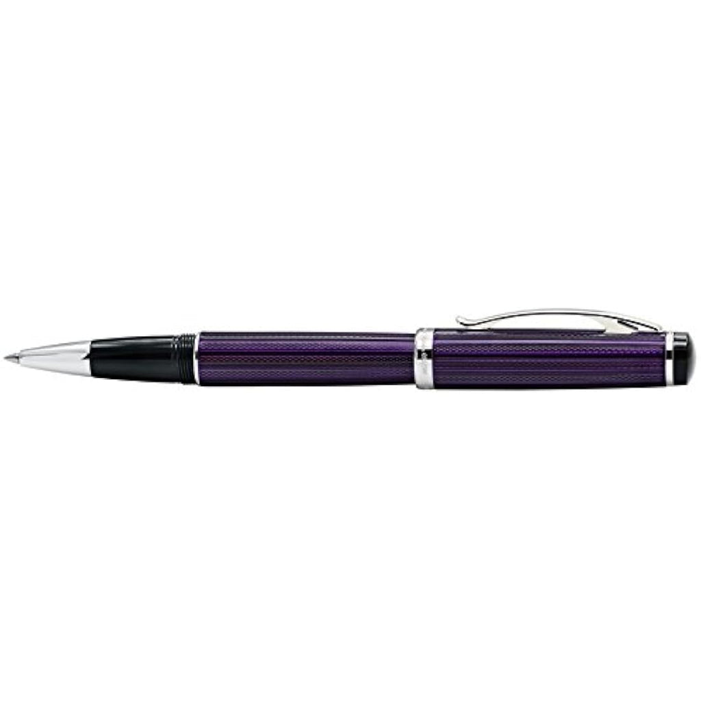 Xezo Incognito Purple Luxury Rollerball Pen | Platinum-Plated Brass