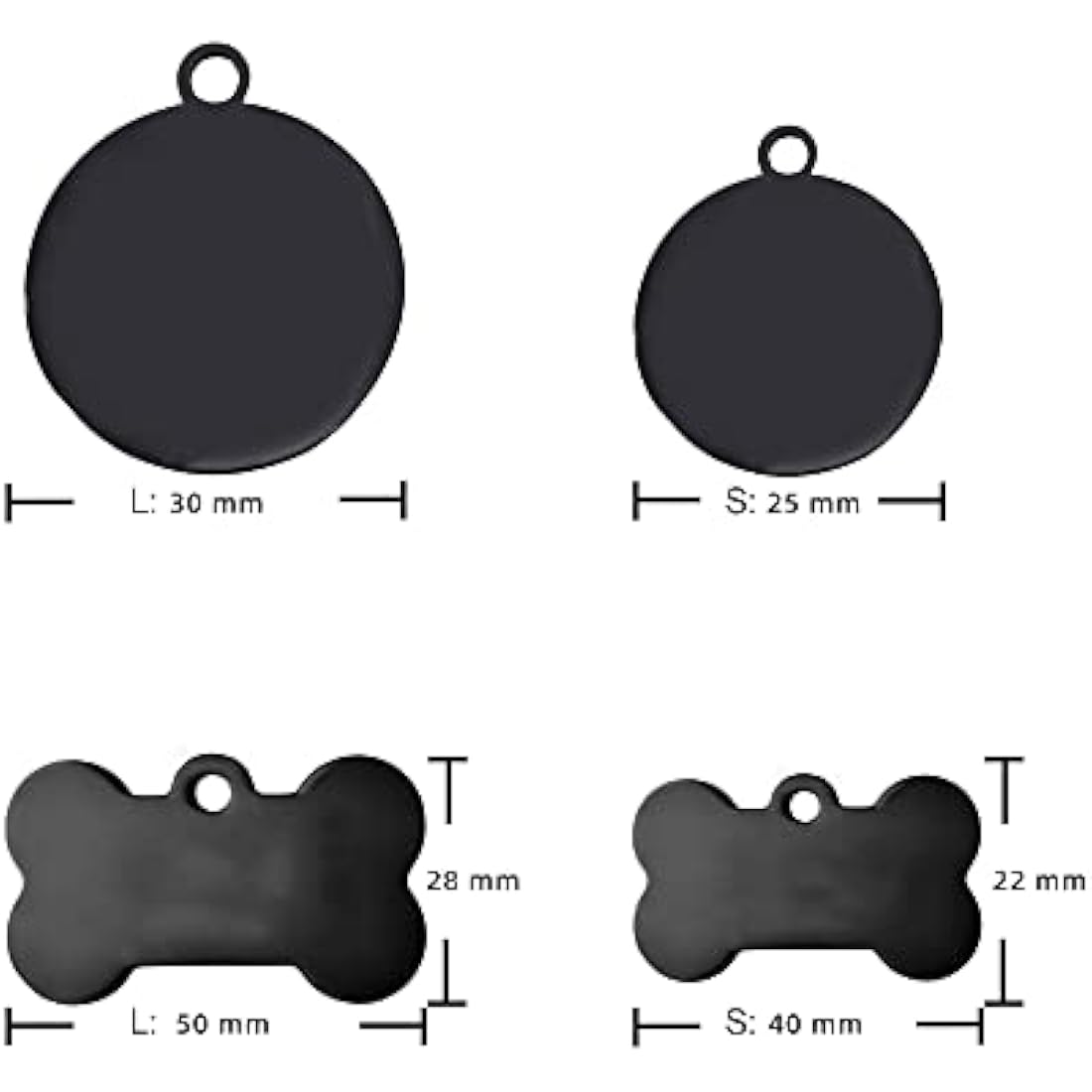 Personalized Dog Tag | Engraved Stainless Steel Pet ID Tag