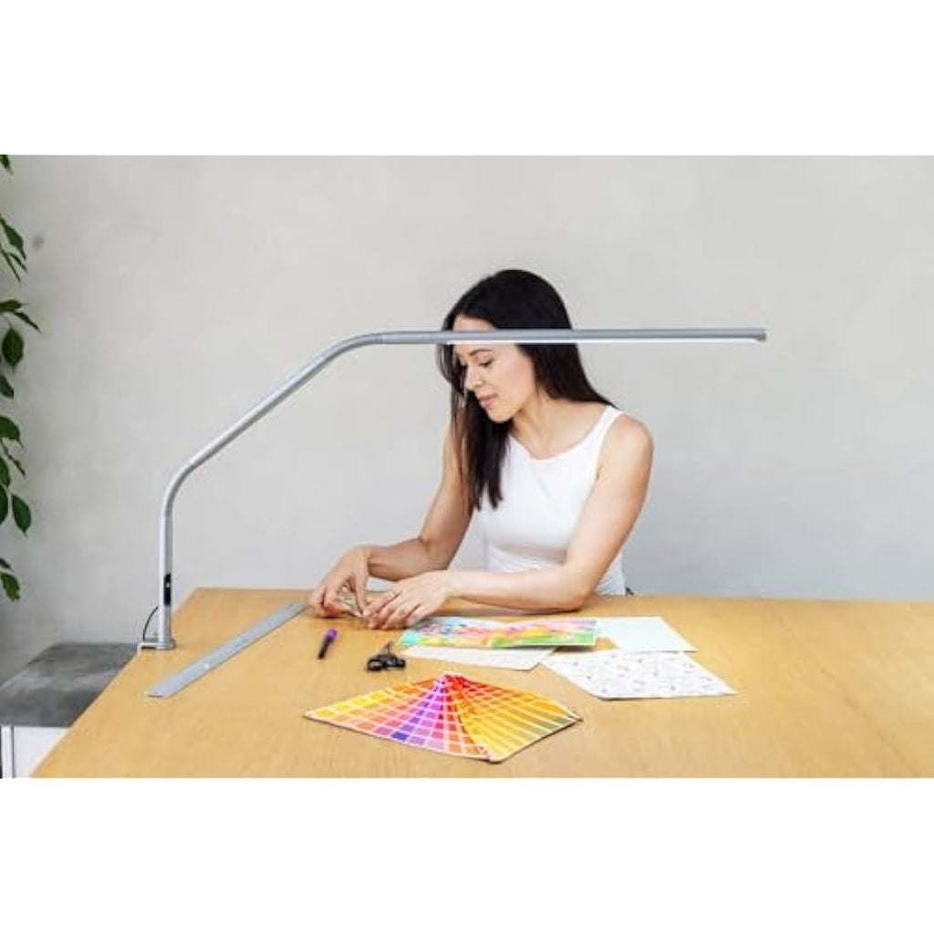 Daylight Slimline 4 LED Table Lamp – Ice Grey 6000K Task Light