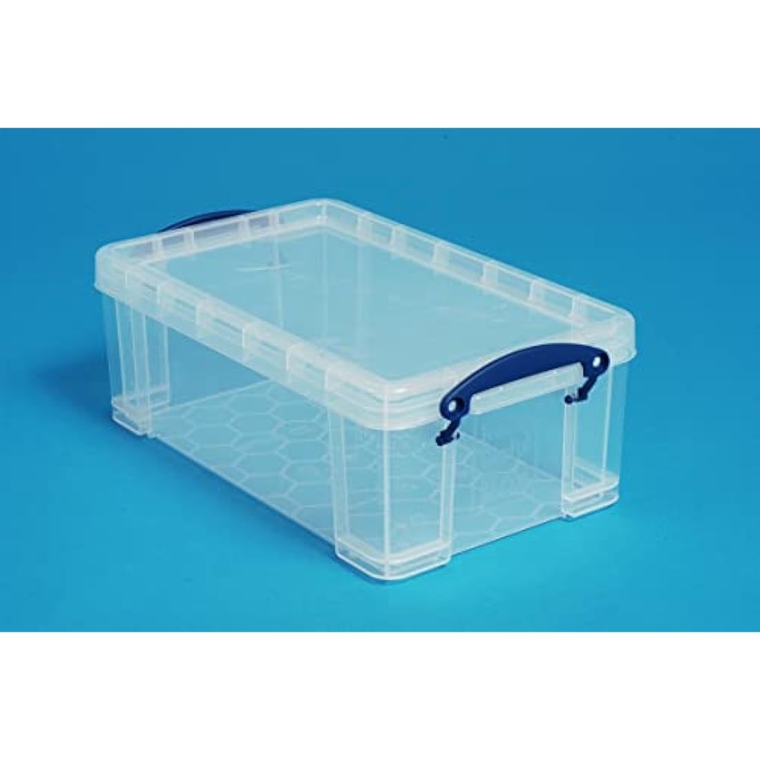 Really Useful Box 9 Litre Clear Plastic Storage Box for A4 Paper