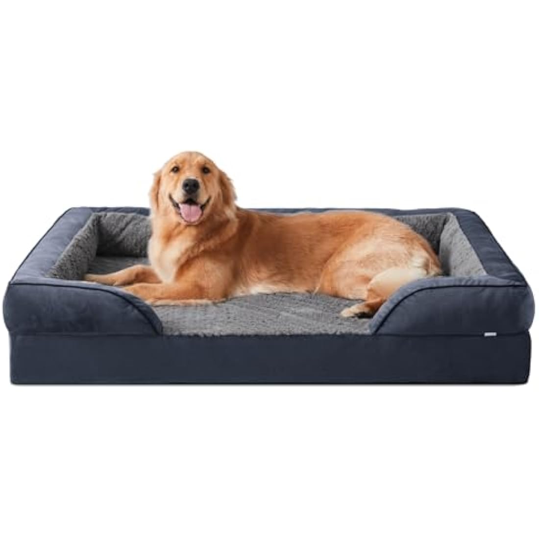 JOEJOY Orthopedic Memory Foam Dog Bed – Large Washable Sofa, Grey