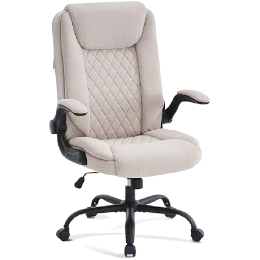CASTLOVE Ergonomic Office Chair – High Back Fabric Desk Chair, Cream
