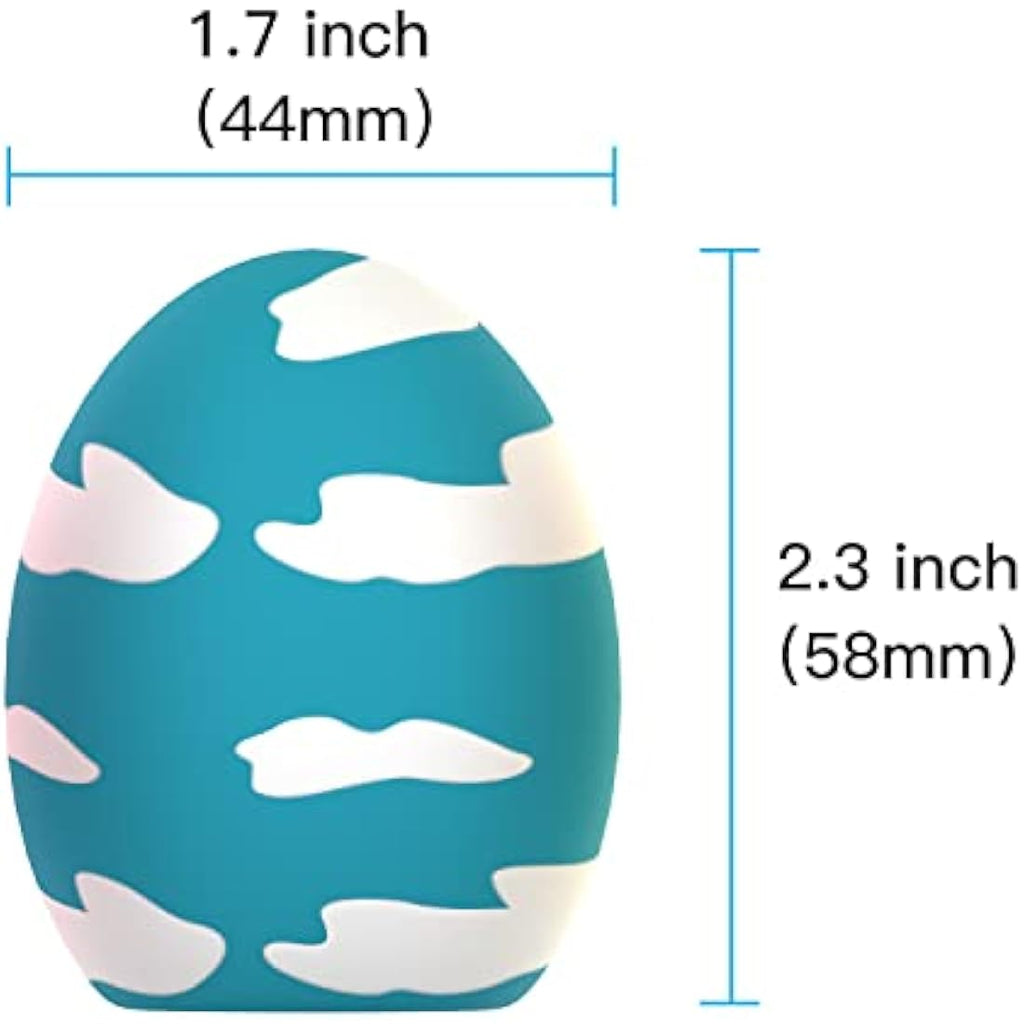 Jolof Store Dog Squeaky Toy – 3 Pack Latex Bouncy Egg Balls for Puppies