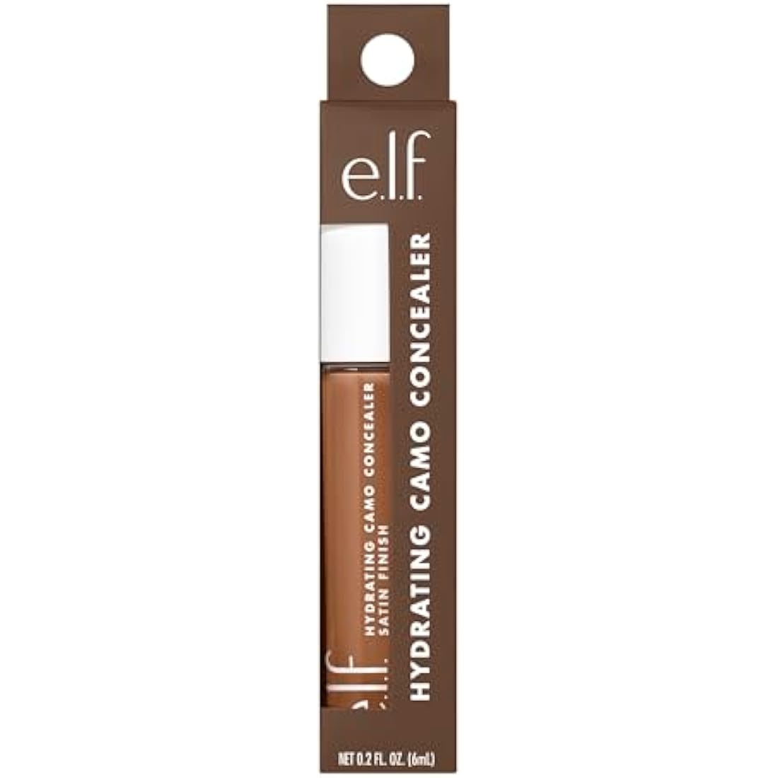 e.l.f. Hydrating Satin Camo Concealer – Full Coverage – Rich Cocoa