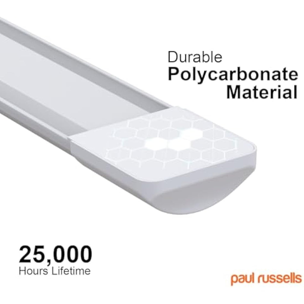 Paul Russells 6ft LED Batten Light | 60W 6600LM 4000K Cool White Tube