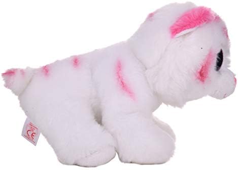 Ty Glubschis Tiger Stuffed Animal - White & Pink Soft Plush Toy 15cm